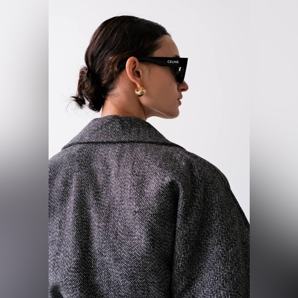 Oversized Grey wrap long kimono coat - Picture 6 of 8